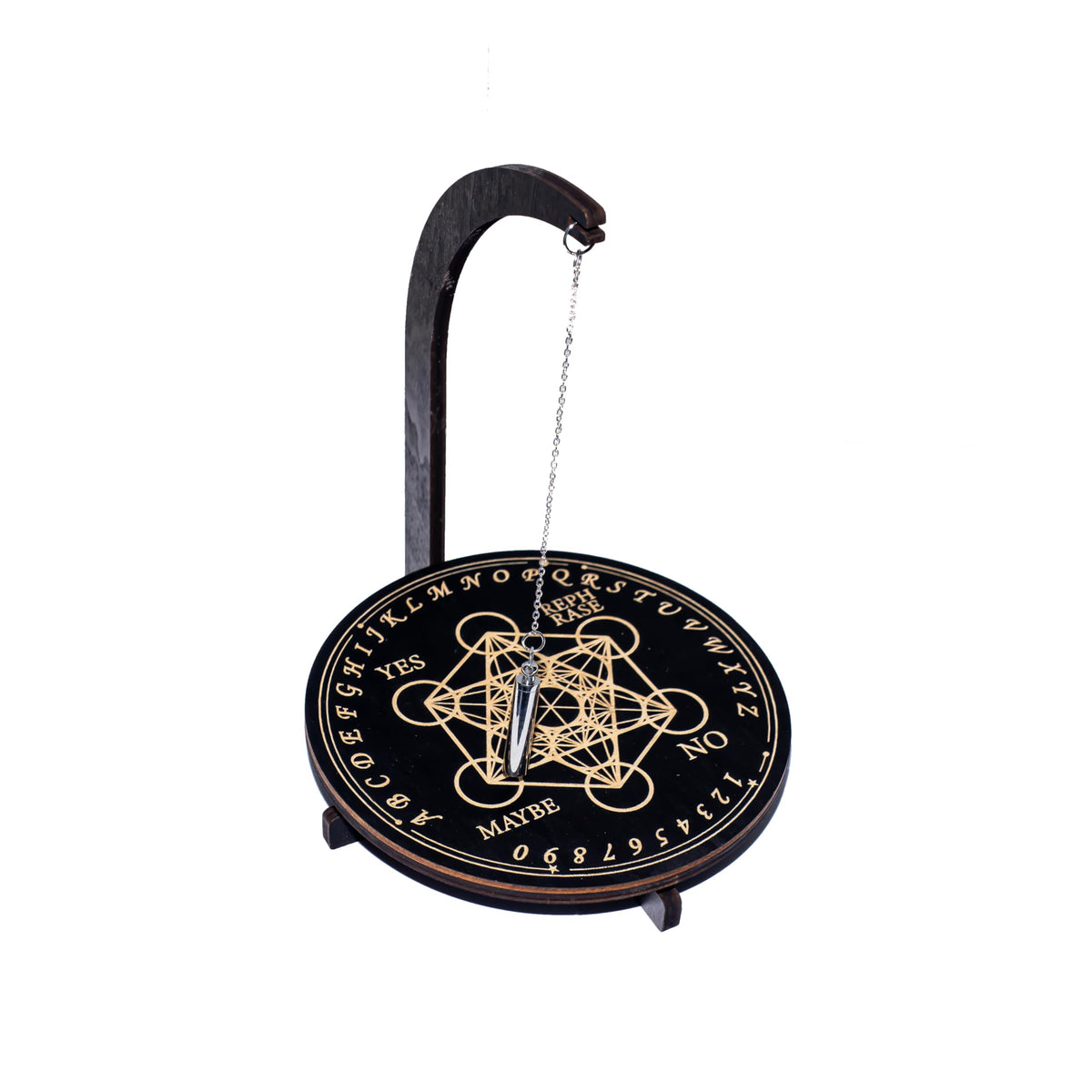 YIVFOX pendulum stand with magnetic pattern 1 aids focused reflection and pattern exploration.