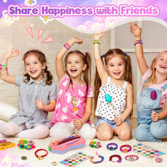 yiwaga bracelet-making-kit colorful-bracelets highlights vibrant cords and playful designs