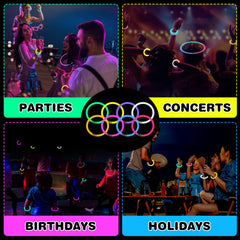 YixangDD eight-color glow sticks offering versatile decor options.