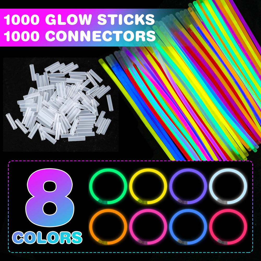 YixangDD glow stick connectors enabling bracelets and necklaces.