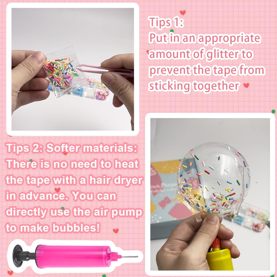 YIXIPAZH DIY bubble shapes with stickers for personalization