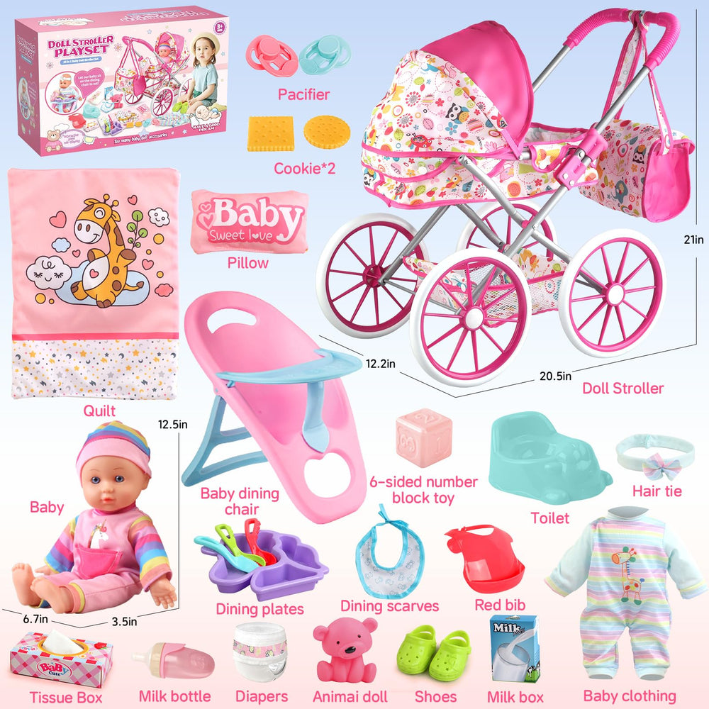 YIYBM 12.5-inch doll included for cozy role-play