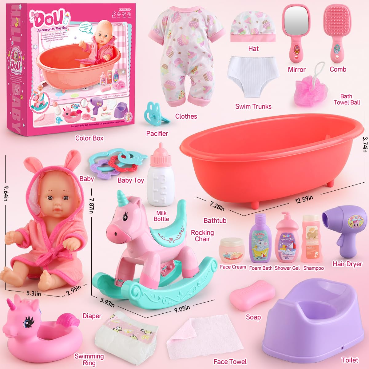 YIYBM rocking chair and doll boost interactive, shared play.