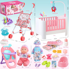 YIYBM baby doll stroller enables on-the-go pretend outings
