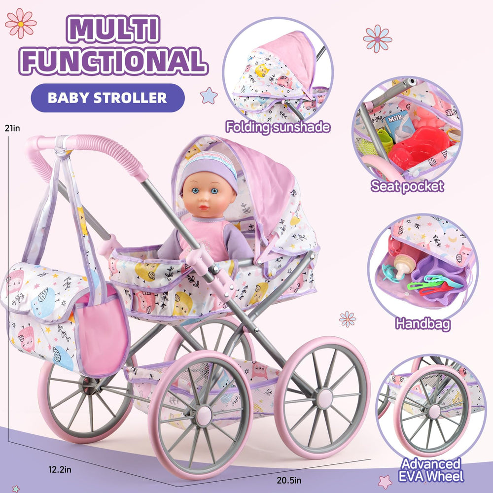 YIYBM seat pocket and handbag organize doll gear for tidy pretend play sessions