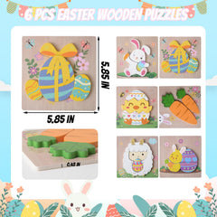 YIYEE Lamb puzzle encourages concentration with festive Easter designs for toddlers.