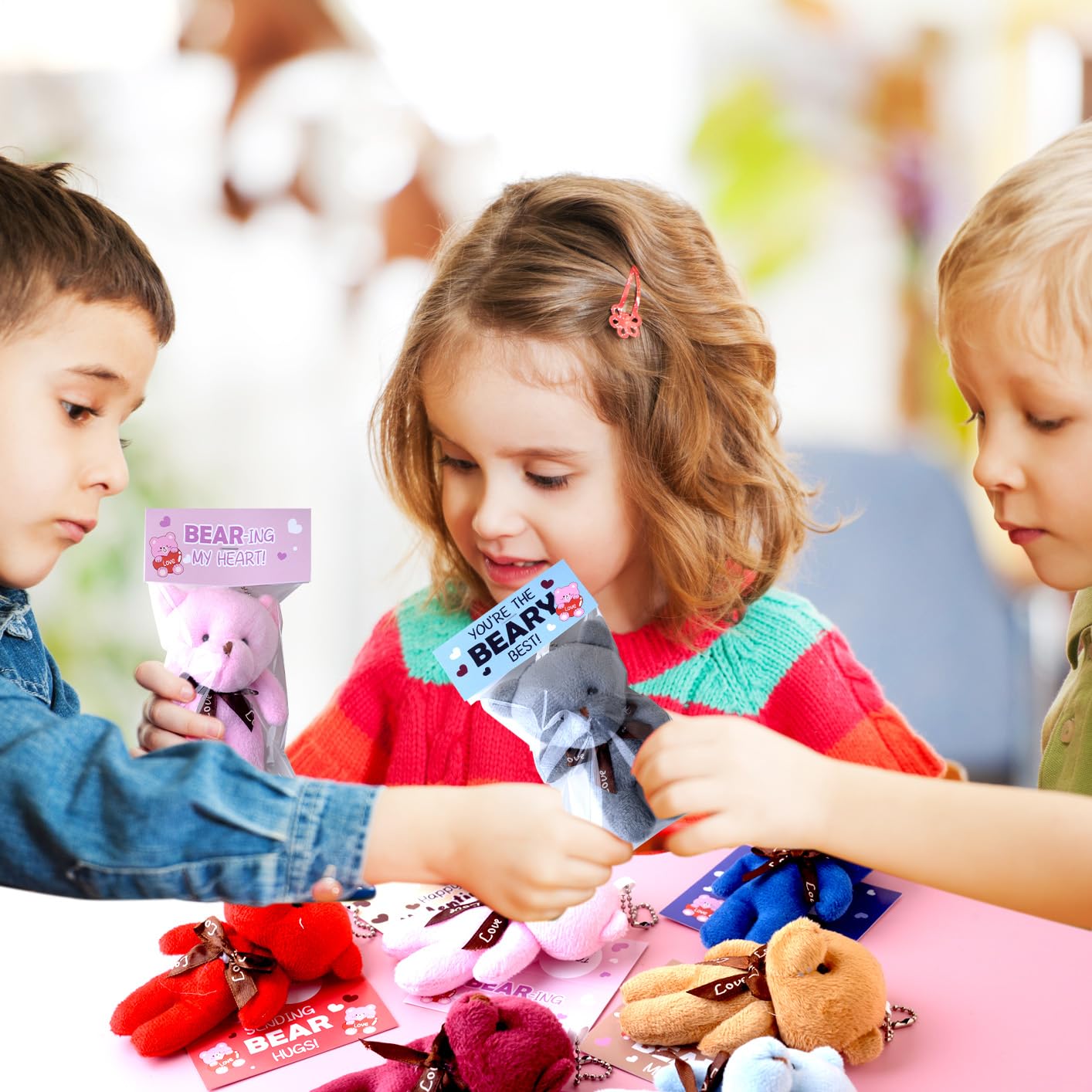 YIYEE soft bear keychains ideal for backpacks and gift bags