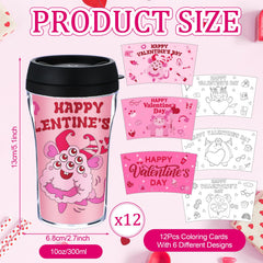 Yiyiring 12-pack color-your-own cups ready for party favors