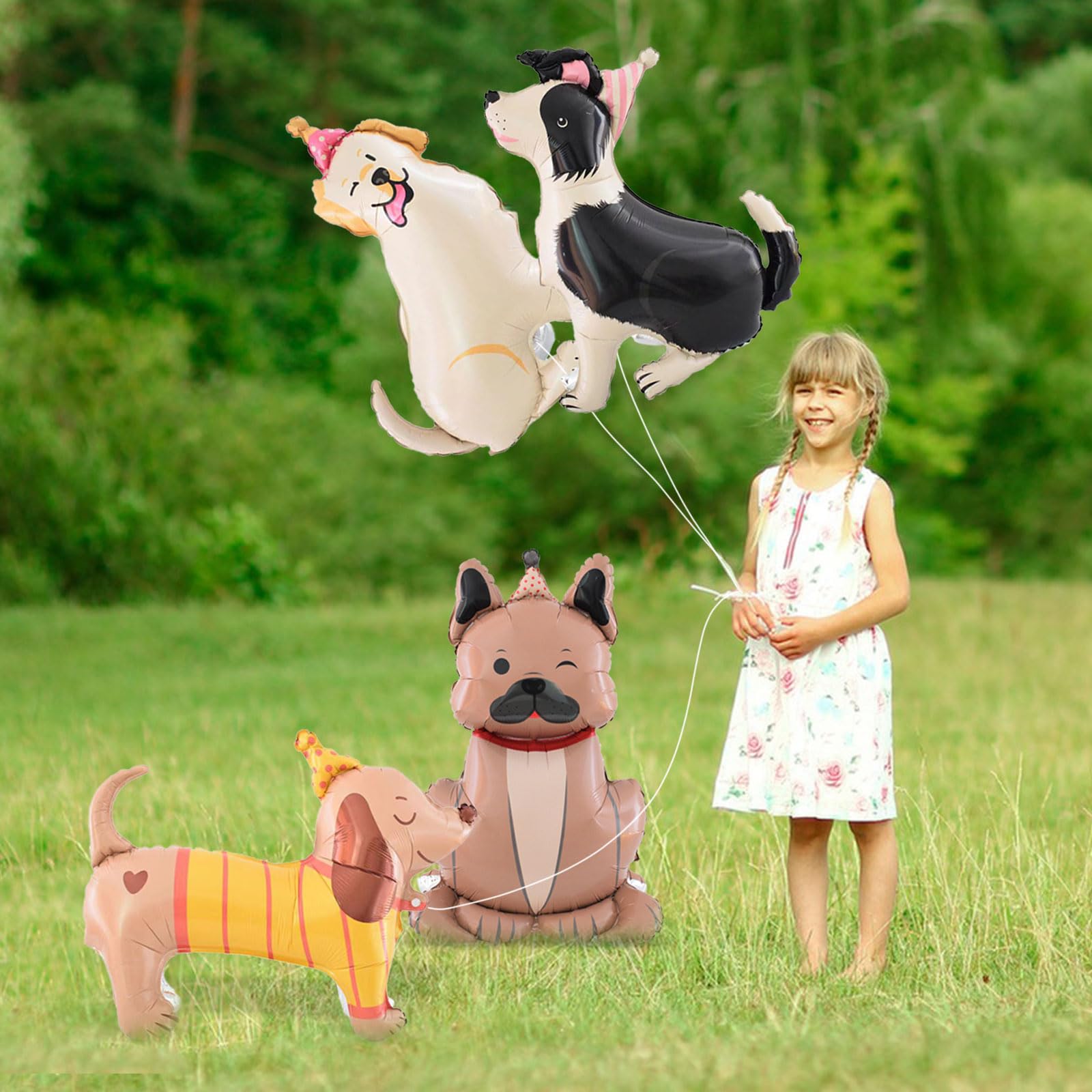 YiYou complete 4 pack with unique designs for cohesive dog party