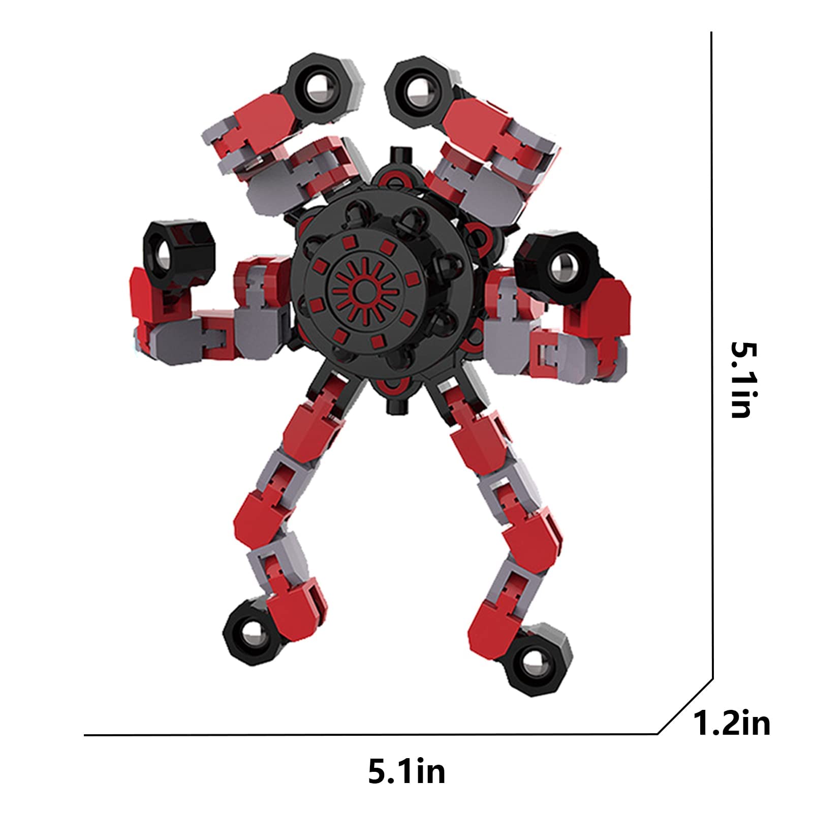 YIZER six-chain transformable spinner offers extended spins and visual appeal.