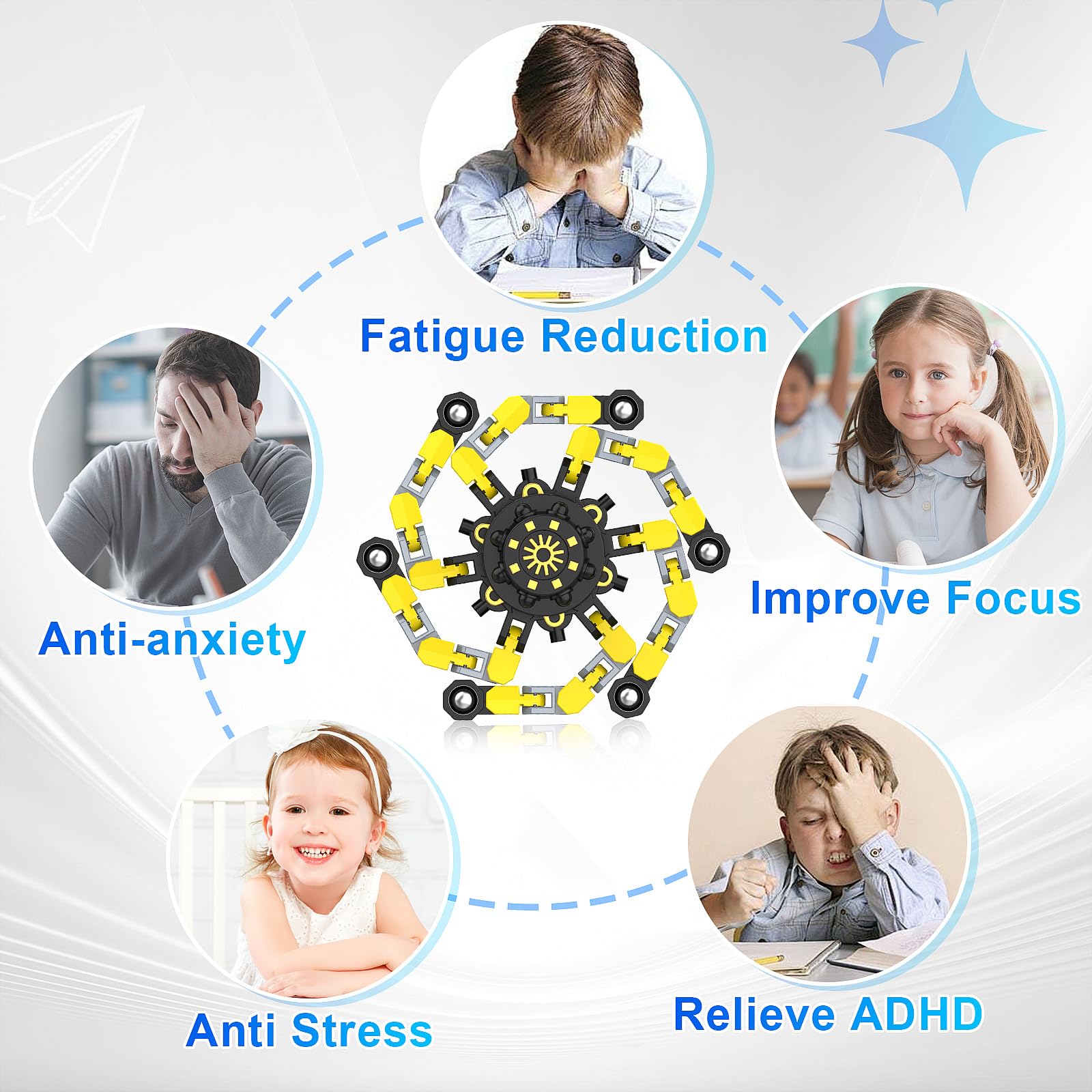 YIZER Fidget with Phone Holder as a convenient desk companion for focus