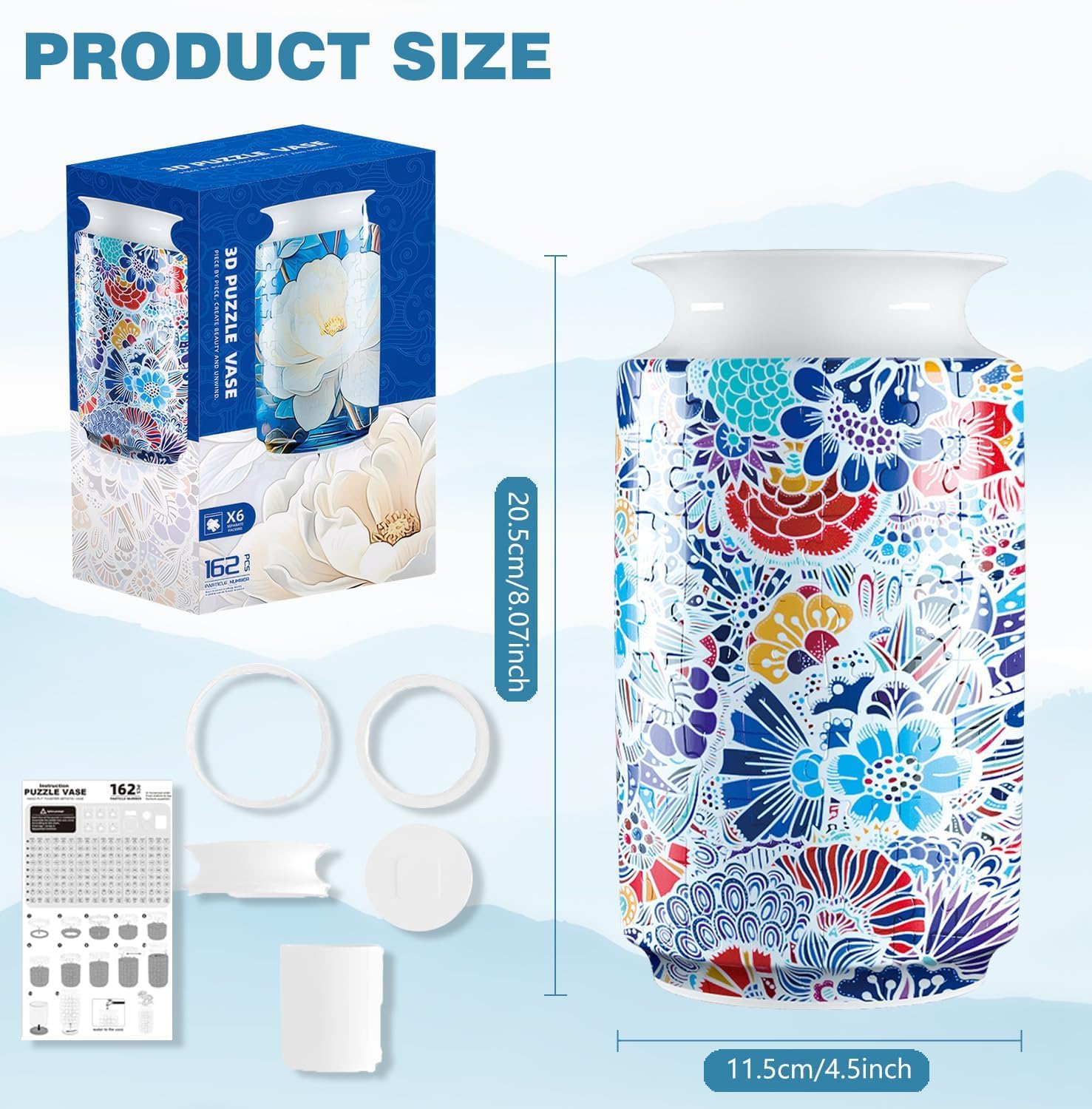 YIZHOR 3D Puzzle Vase is a versatile gift for puzzle lovers and décor enthusiasts.