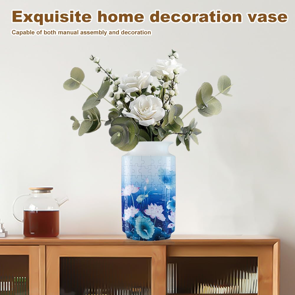 YIZHOR 3D Puzzle Vase is made of premium plastic for durable display.