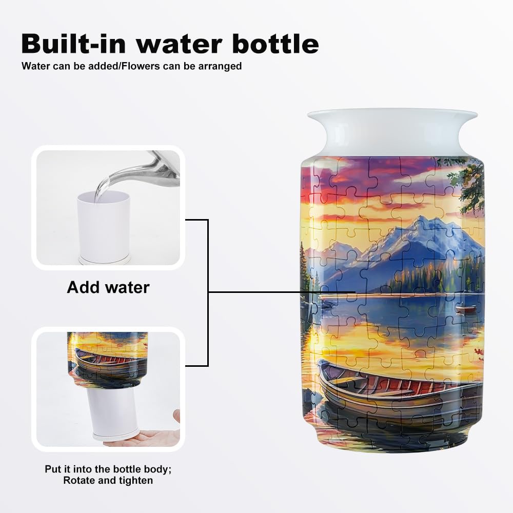 YIZHOR 3D Puzzle Vase features a stable base for confident centerpiece display.