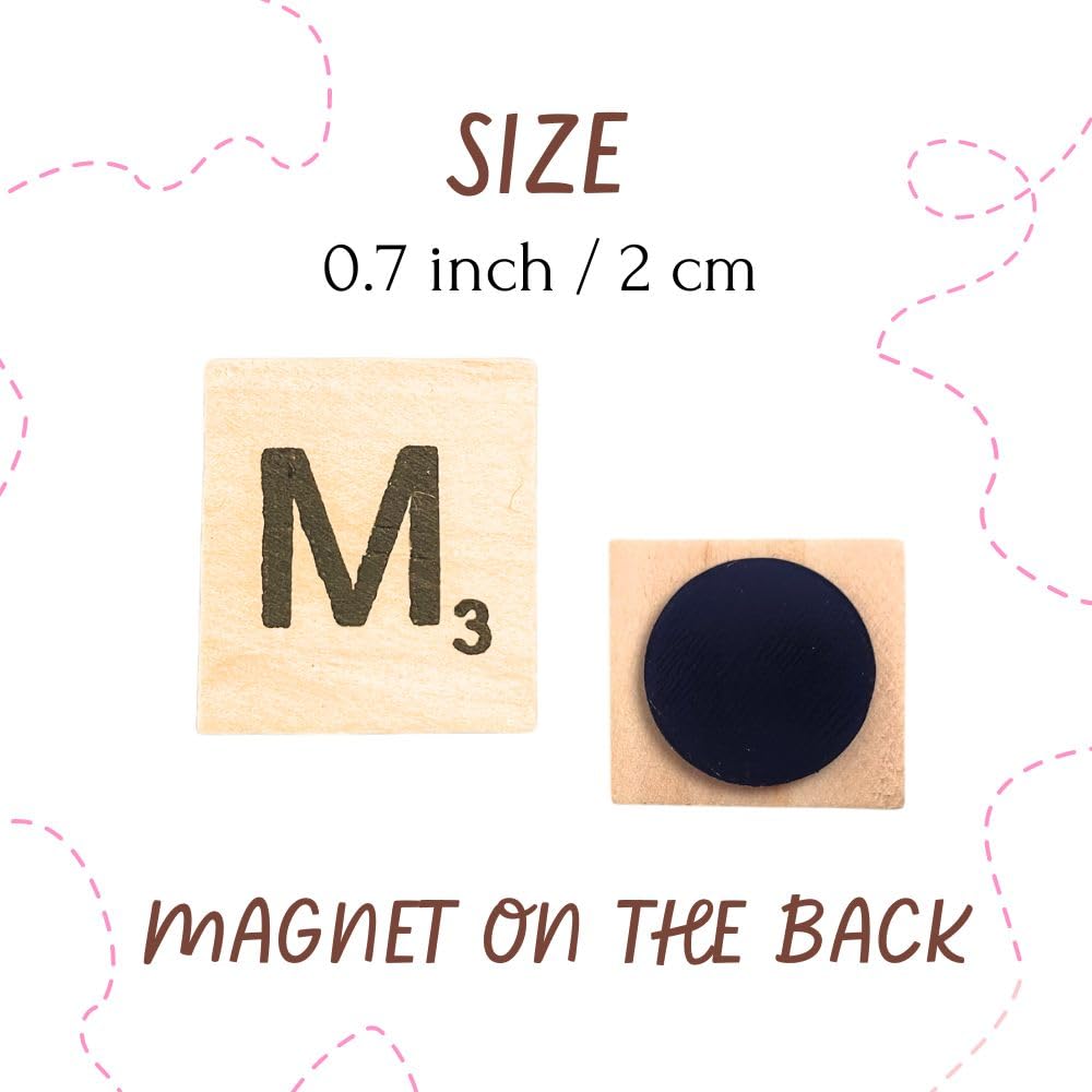 YJ PREMIUMS uppercase wooden letters close-up for easy readability and decorative displays.