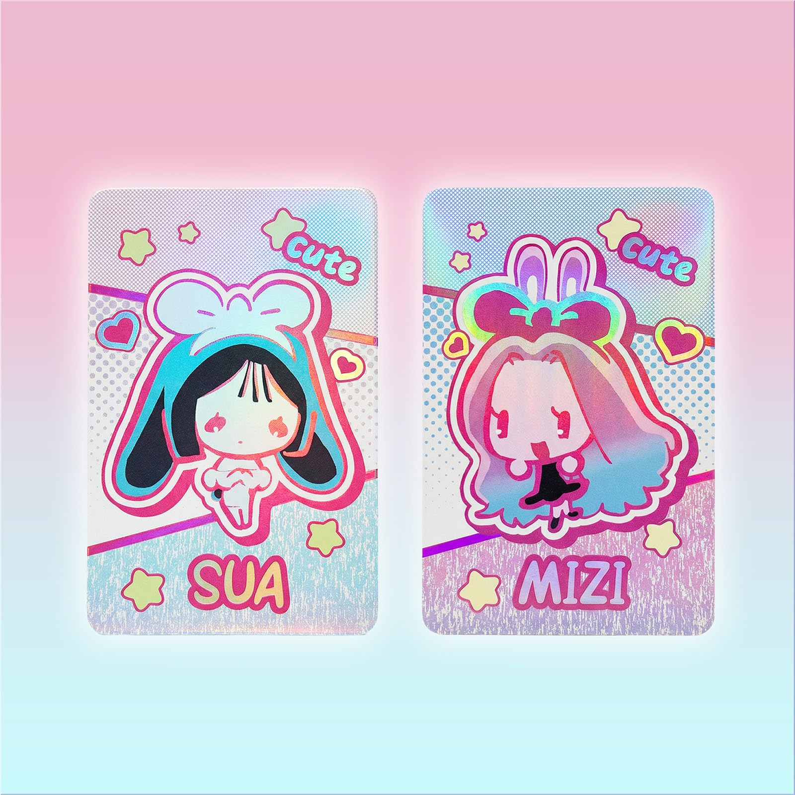YJacuing Alien Stage Hyuna chibi rabbit photocard; premium print and color.