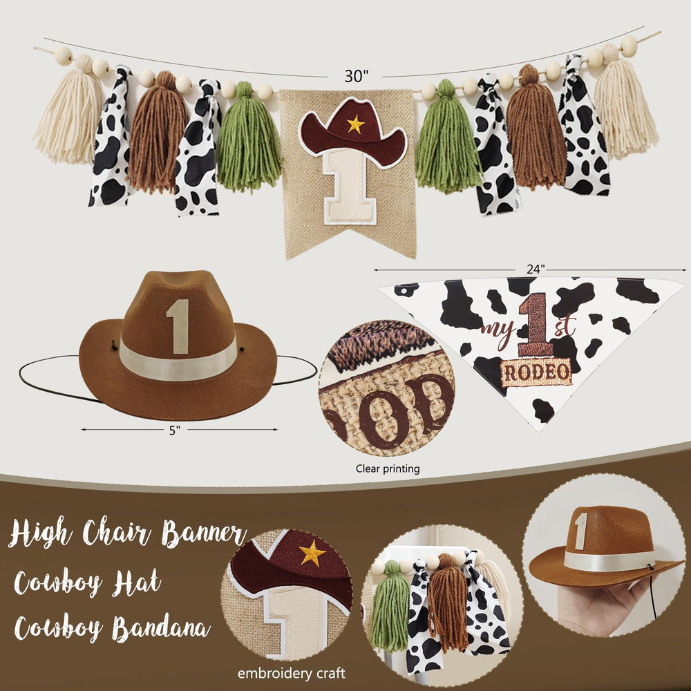 YJDFWAUT Western Cupcake Toppers set of 9 for the dessert table