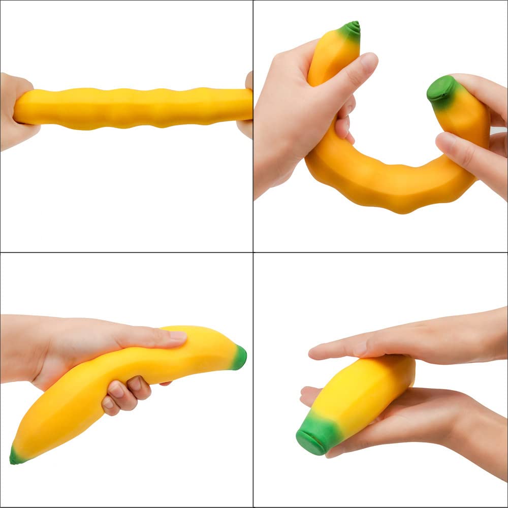 YJHWLF banana textured-squeeze for tactile sensory play