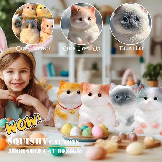 YJPPDD Big Taba Squishy Cat eyes meet yours, inviting squeezes during breaks