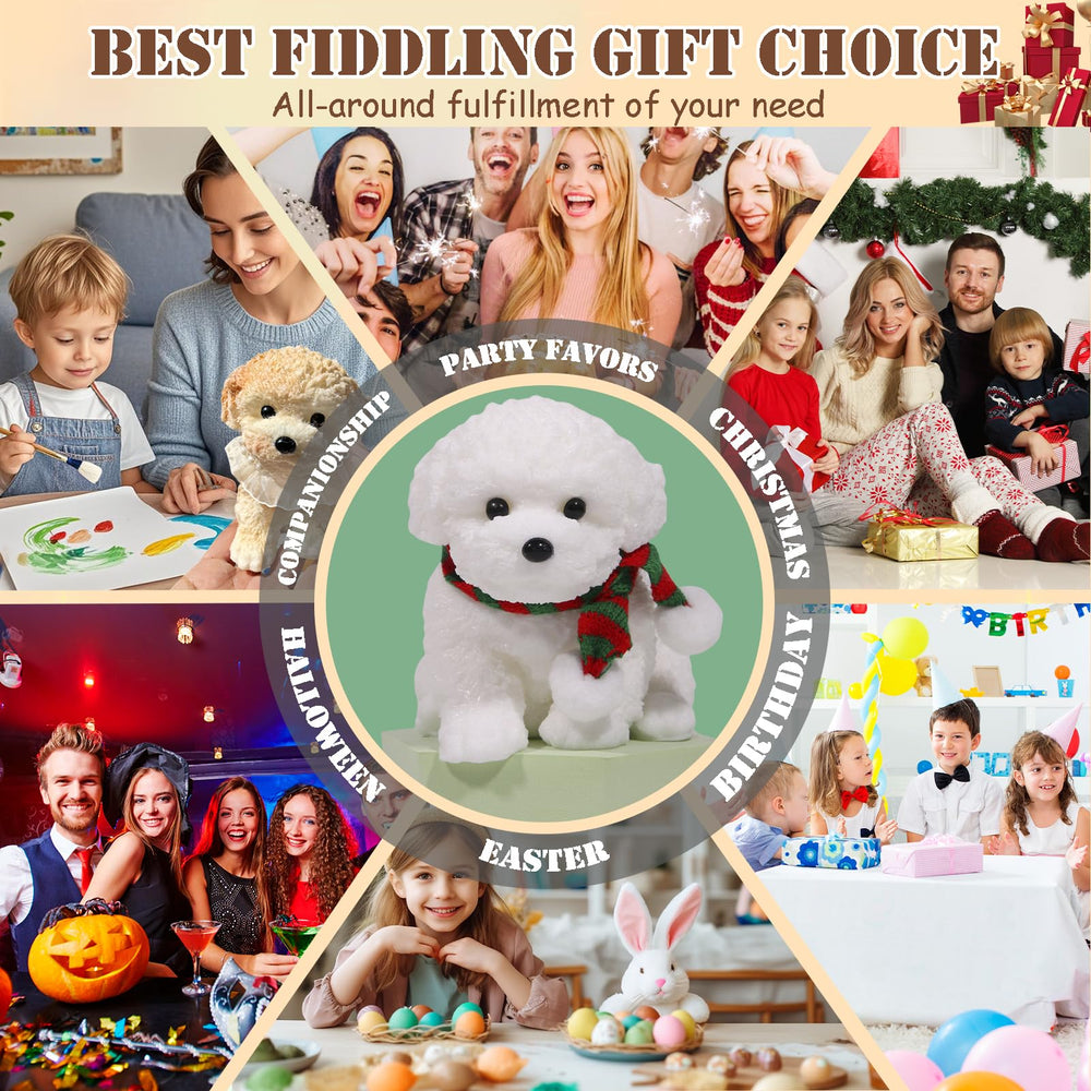 YJPPDD Big Taba squishy dog, white teddy, party favor for guests