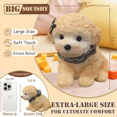 YJPPDD Extra-Large Taba Dog Squishy Toy close-up showing soft, durable texture