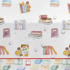YJRJSC baby shower book-theme tablecloth soft surface creates cozy, themed ambiance