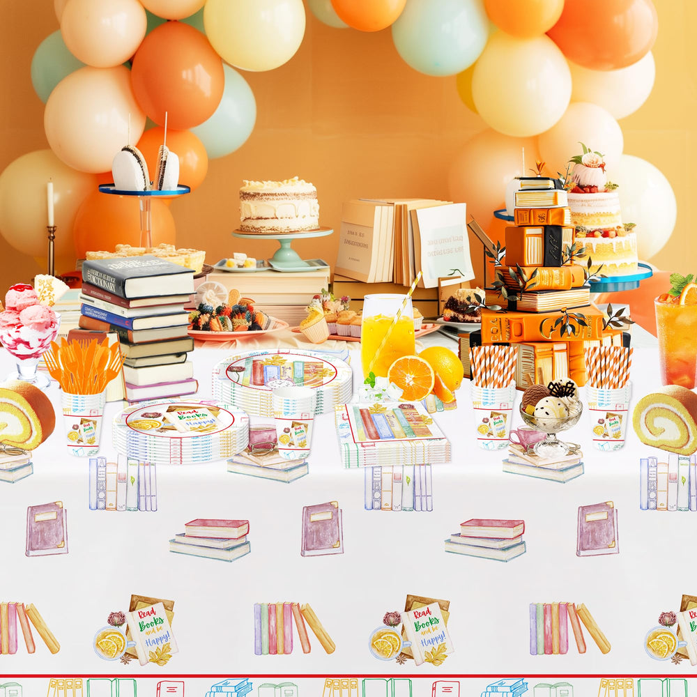 YJRJSC classic novel-design tablecloth collection for stylish literary gatherings