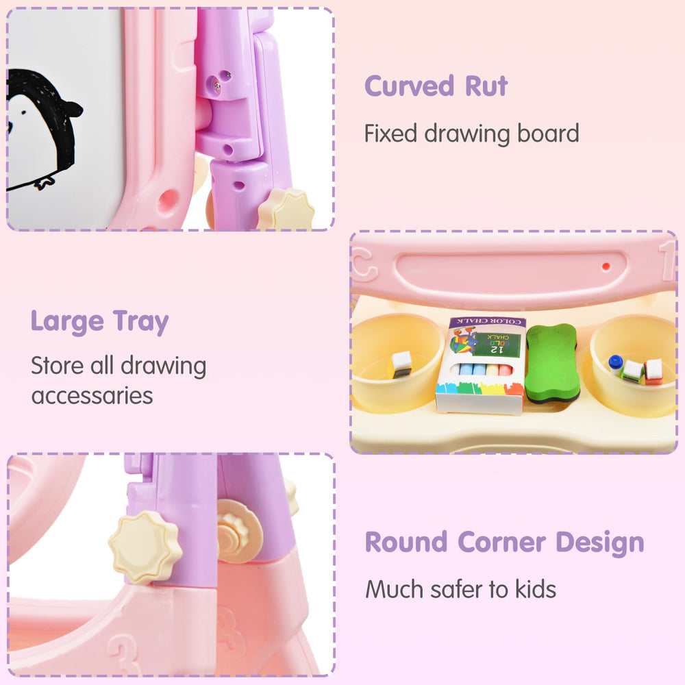 Ylovetoys adjustable height stand for standing or seated painting sessions