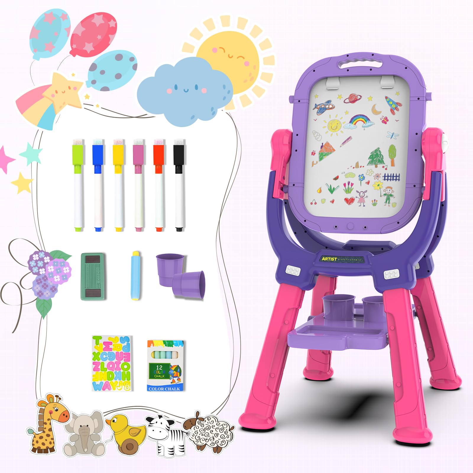 Ylovetoys easel makes a thoughtful gift for birthdays and holidays.