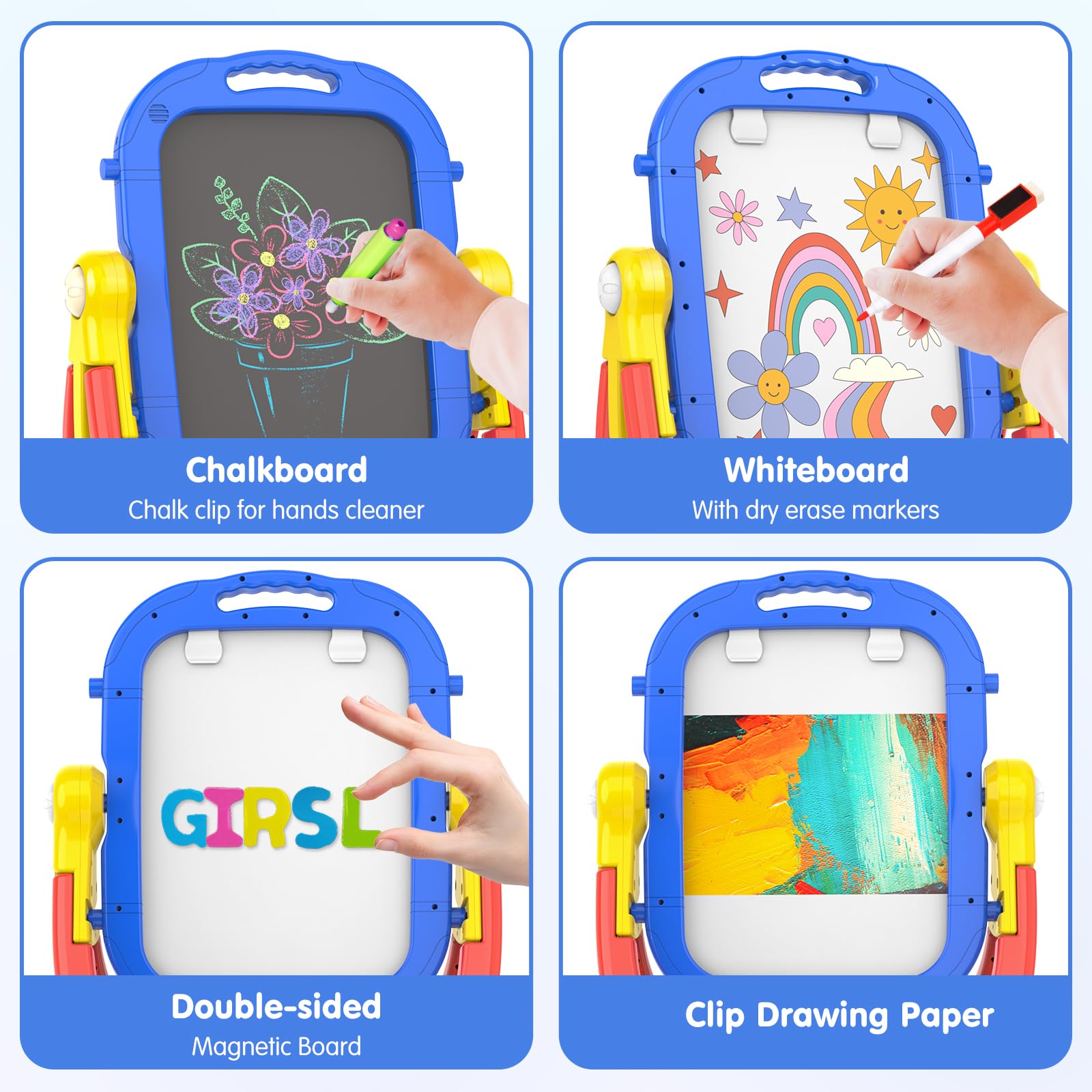 Ideal for indoor and outdoor art with Ylovetoys easel