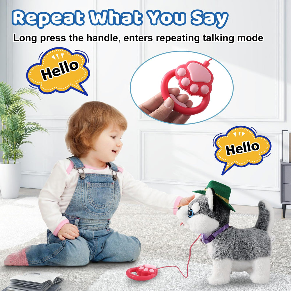 Ylpaprm remote-control leash enables speech imitation play