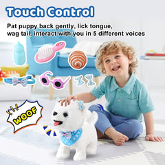 Ylpaprm Remote control leash feature shows responsive imitation play