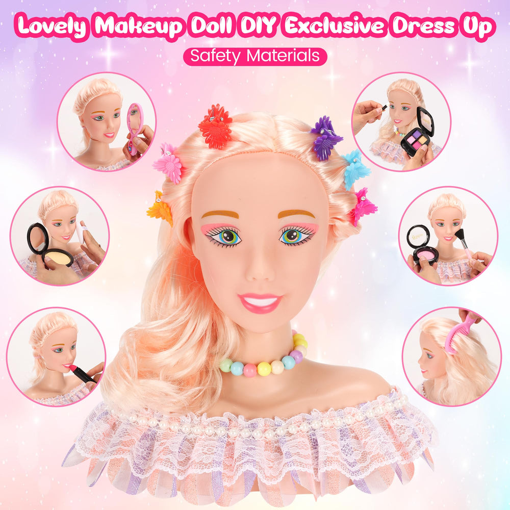 Ylpaprm safe ABS materials ensure durable, child-friendly toy hair styling.