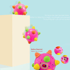 YMDLY navy blue crawl ball jumps to music and engages baby