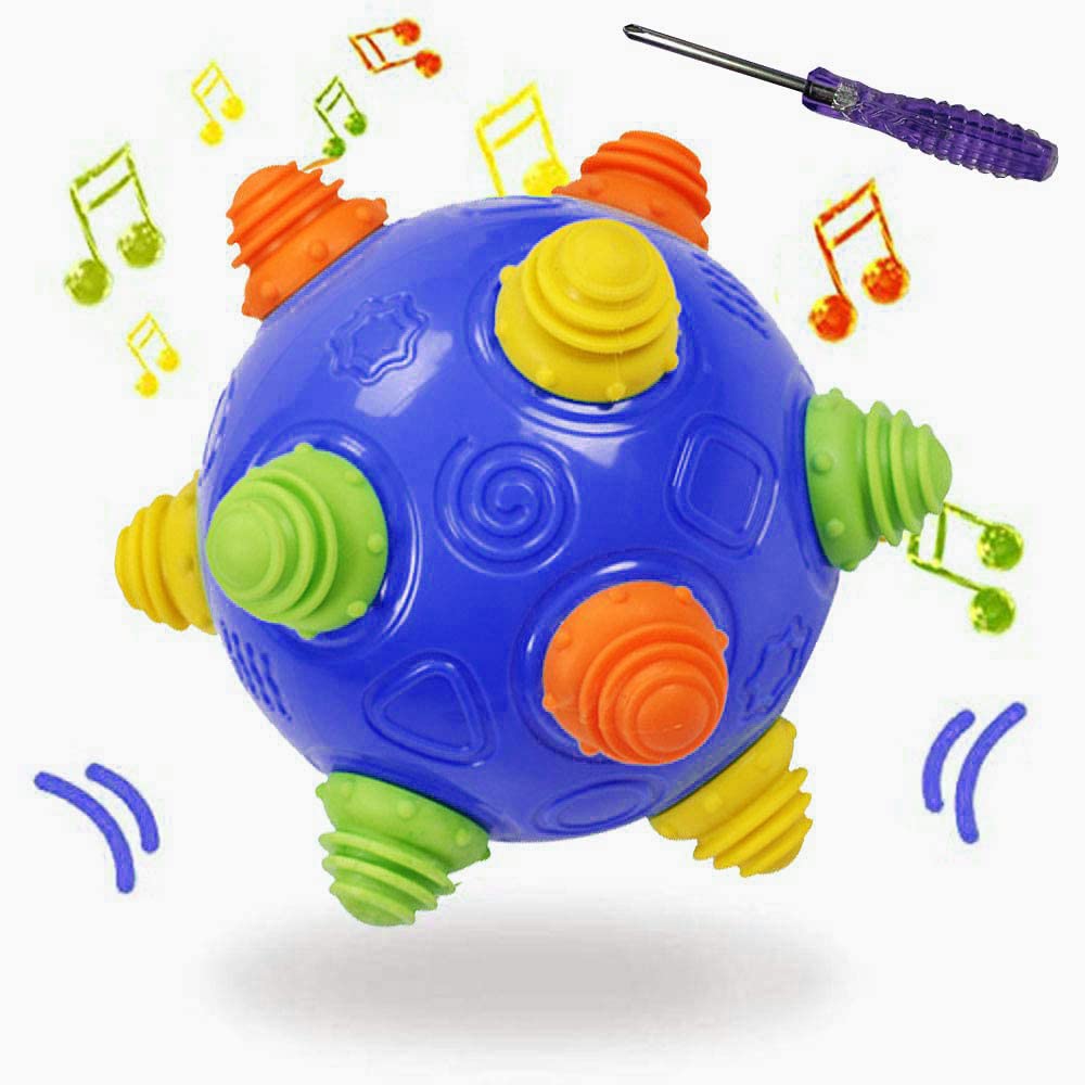 YMDLY Toys music ball dancing in navy blue encourages active play.