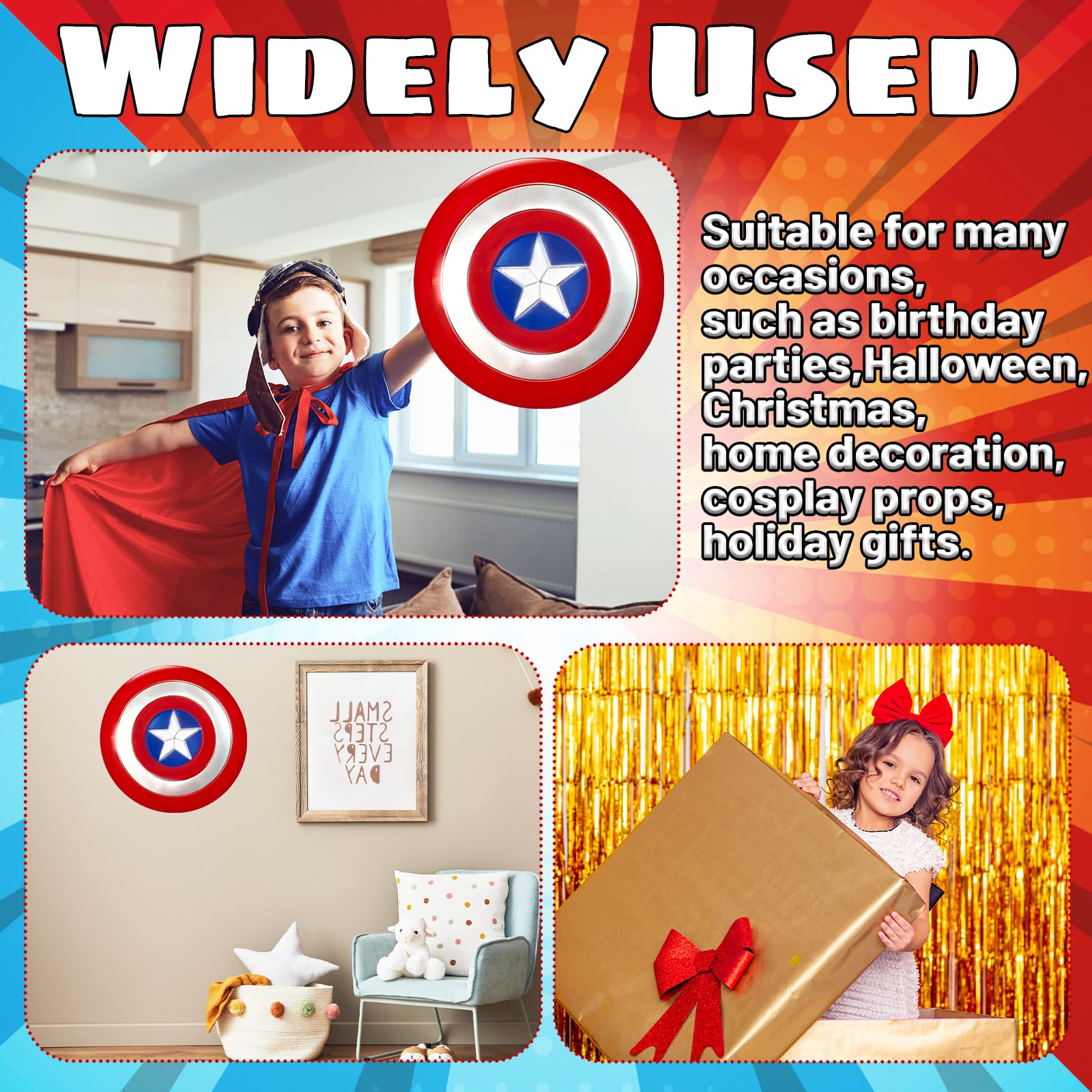 YMMAALE party decoration shield enhances festive setups and kids imagination