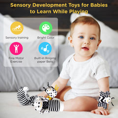 Ymonlia foot finder socks support grasping and discovery for curious babies.
