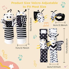 Ymonlia baby toys crafted from soft cotton and plush materials.
