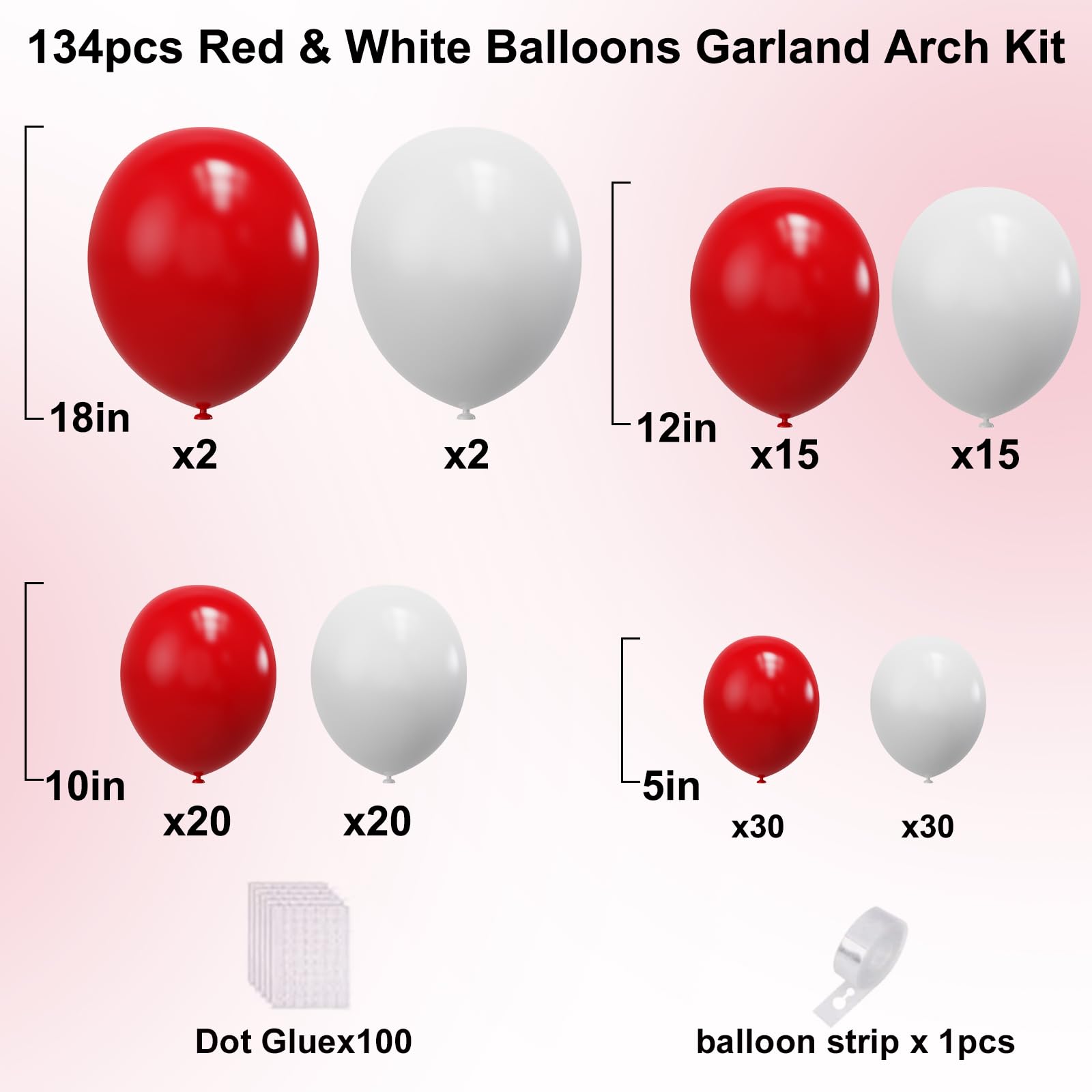 YMSZ 18 inch red balloon for bold centerpiece ideas.