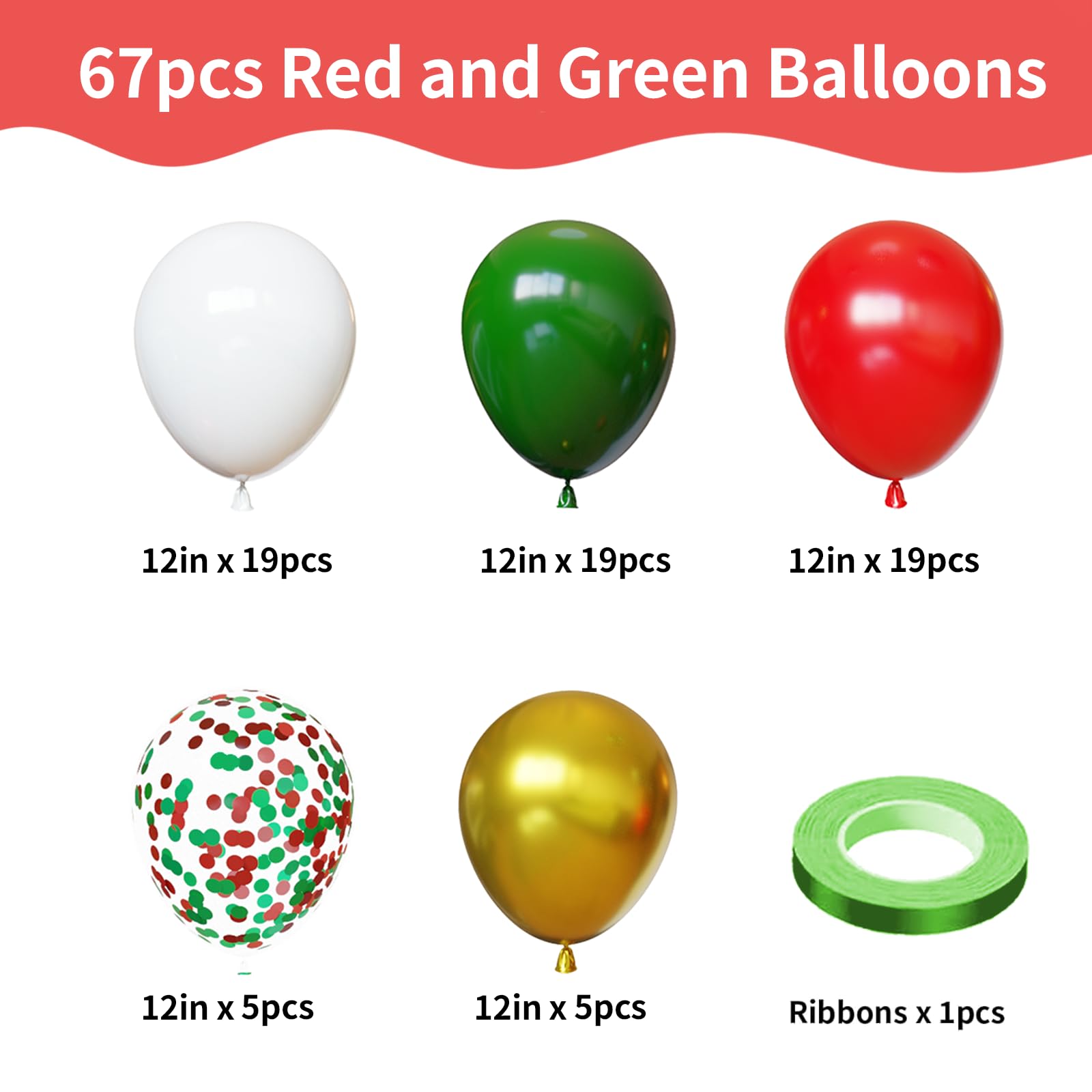 YMSZ green 12-inch balloons ideal for color-coordinated party setups
