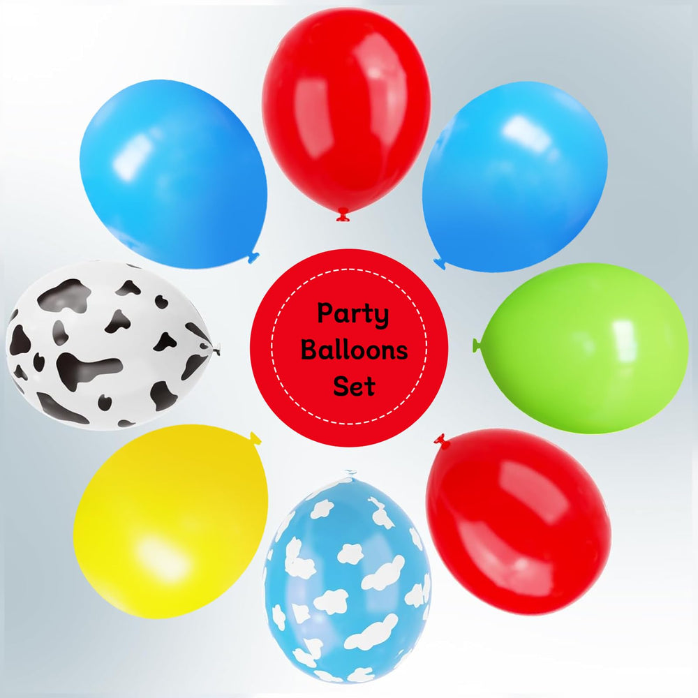 YMSZ cloud-printed balloons add whimsical accents for celebrations