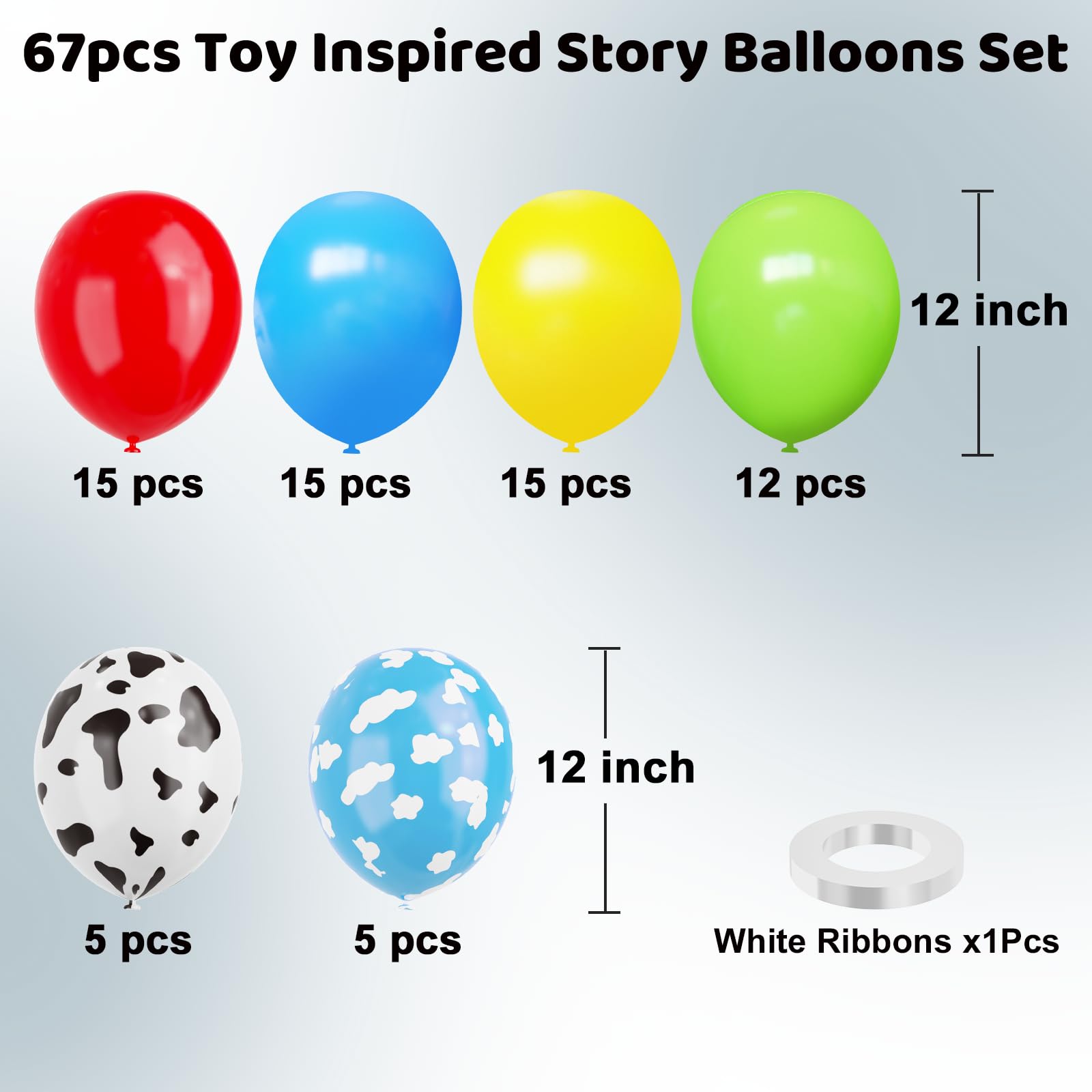 YMSZ cow-pattern balloons highlight playful decor for themed celebrations
