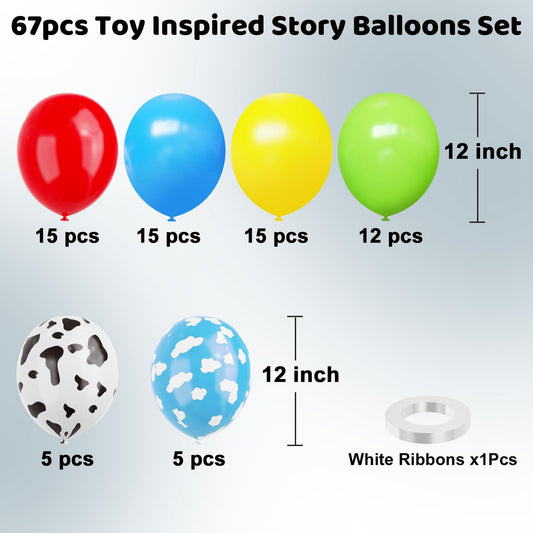 YMSZ cow-pattern balloons highlight playful decor for themed celebrations