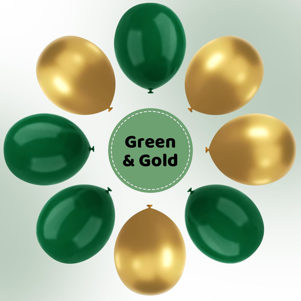 YMSZ dark green balloons create elegant wall accents