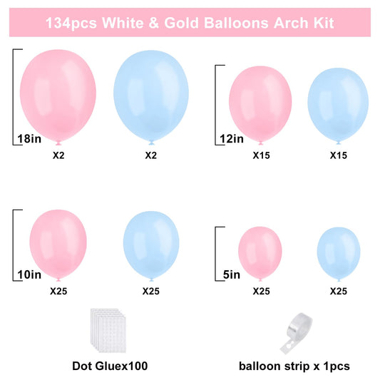 YMSZ mixed-size balloons for a balanced garland that wow guests.