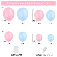 YMSZ mixed-size balloons for a balanced garland that wow guests.