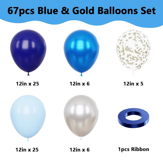 YMSZ navy blue balloon 12in ideal for elegant birthday decor