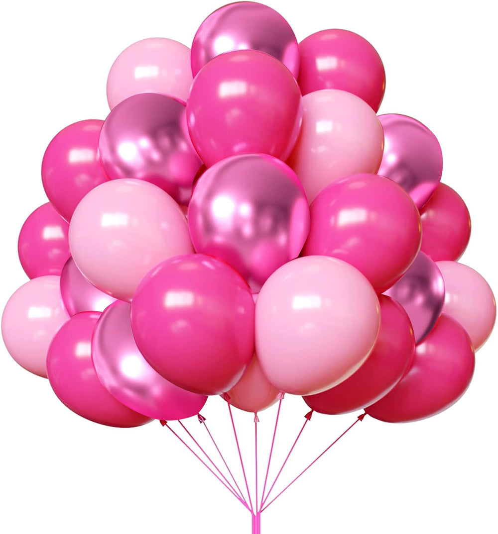 YMSZ pink balloons 67pcs set for vibrant party decorations and photo-worthy moments