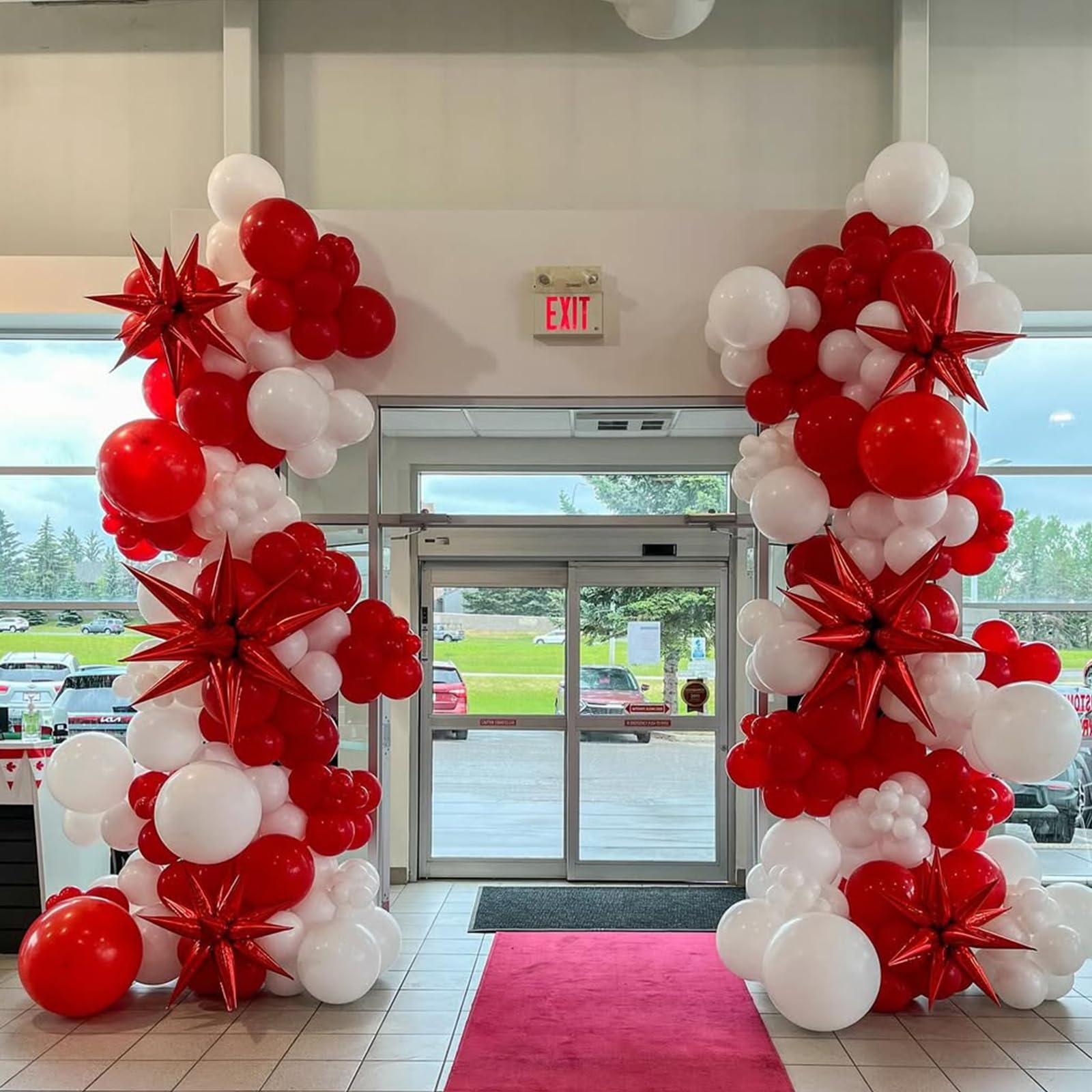 YMSZ red ribbon roll, for finishing touches and elegant accents.