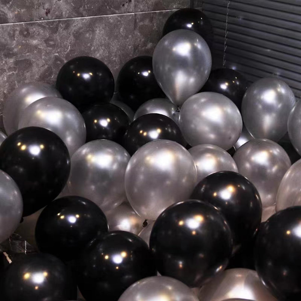 Silver ribbon roll included with YMSZ balloons for polished accents